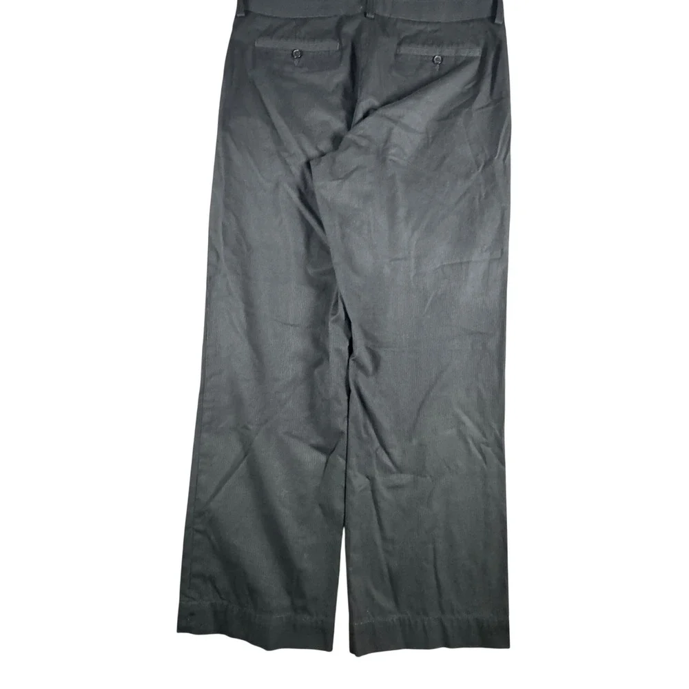 Banana Republic Pinstripe Trousers Mens 35x30 Charcoal Gray Excellent Straight